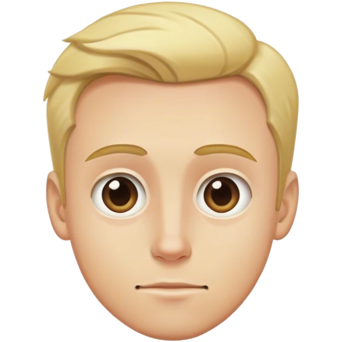 Blonde guy with the biggest forehead ever even bigger  emoji