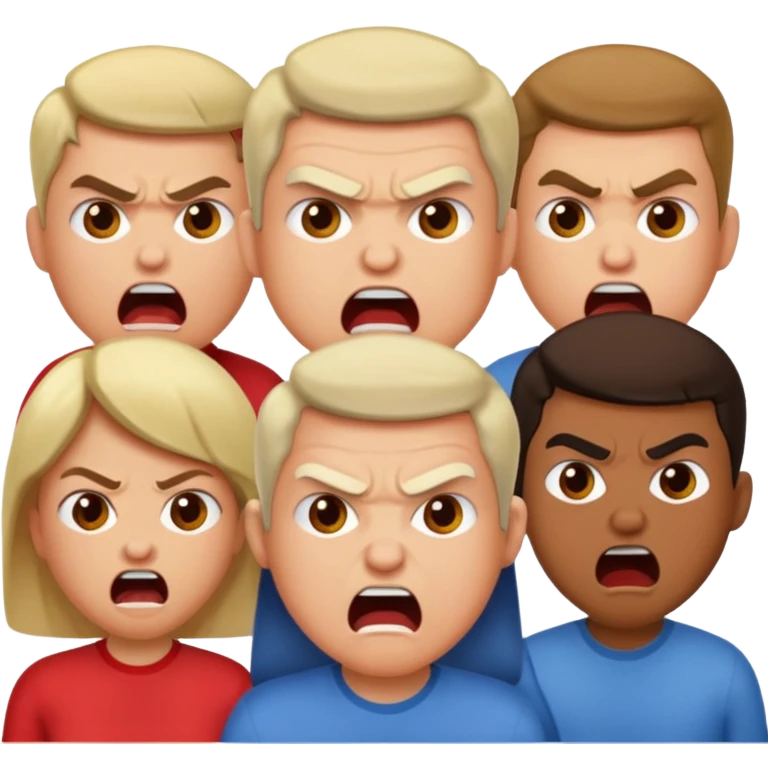 angry mob emoji