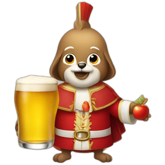 Cardenal con birrete emoji