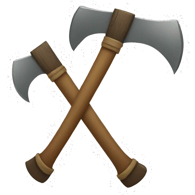 double axe emoji