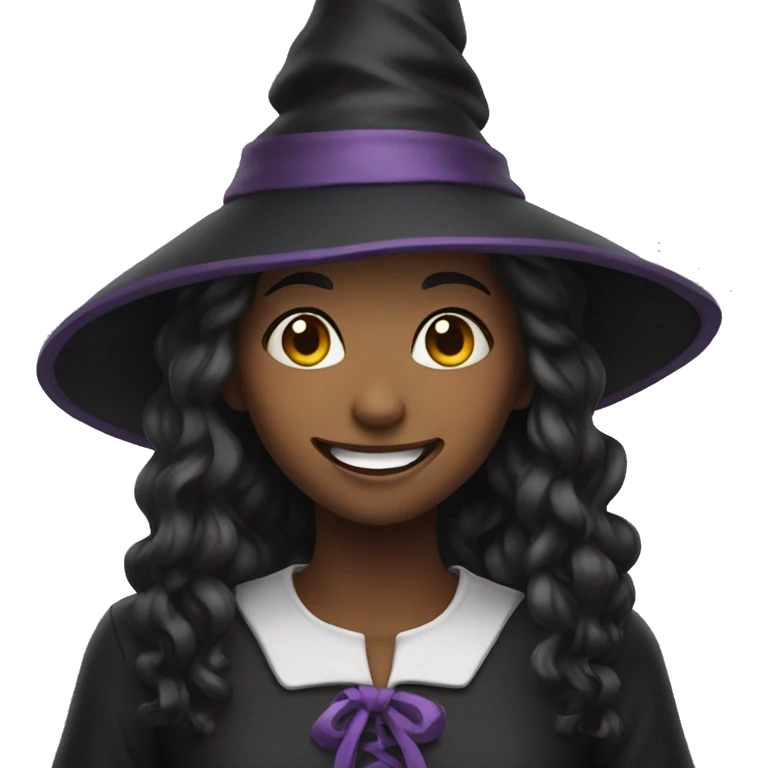 Smile witch girl emoji