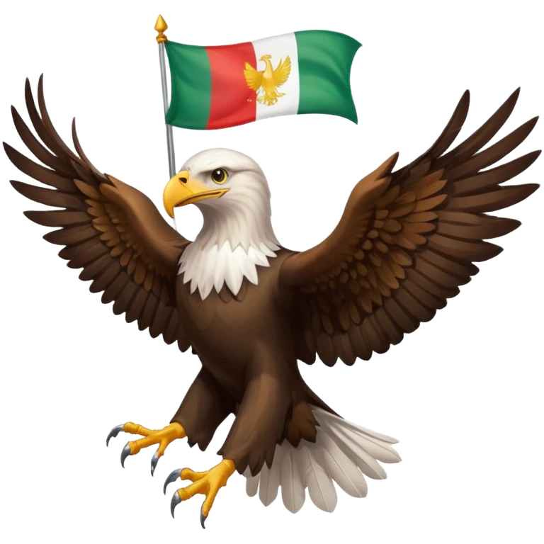 Eagle with Kurdistan flag emoji