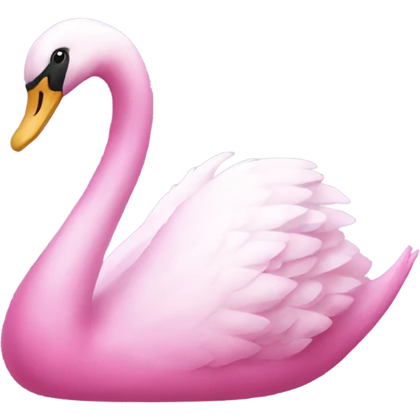 Pink swan emoji