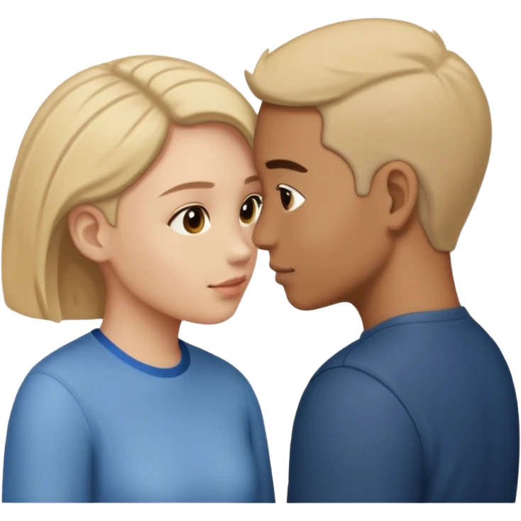  Indifference - 2 people pointed away from each other with their backs facing the other emoji