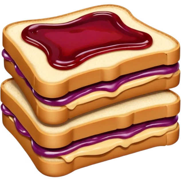 Peanut butter and jelly emoji
