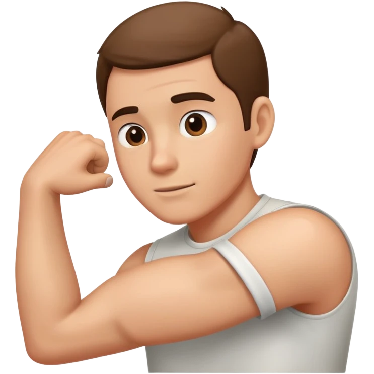man itching emoji
