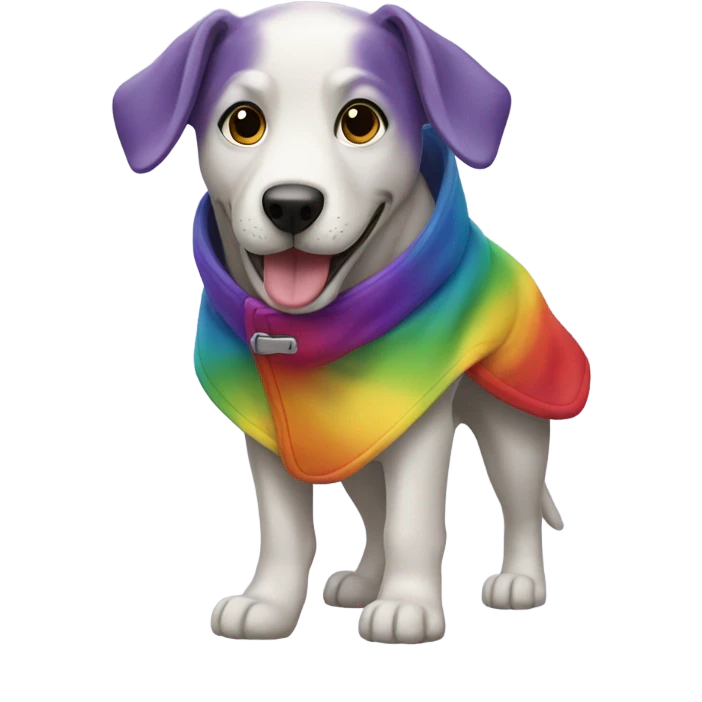 rainbow dog  emoji