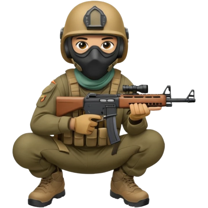 soldier-crouching-with-tactical-mask emoji