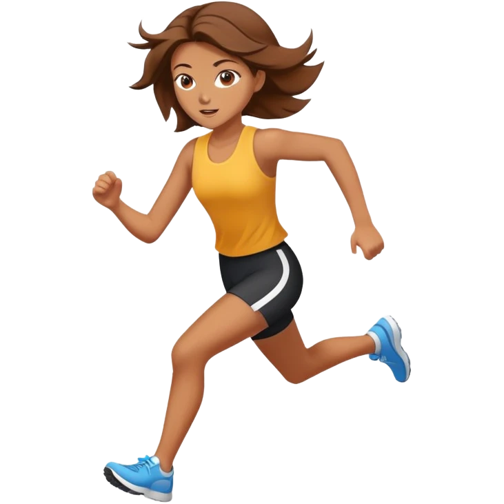 girl running fast emoji