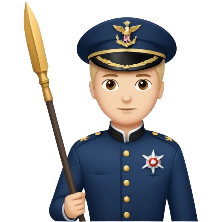  Marshal + navy + banner spear emoji
