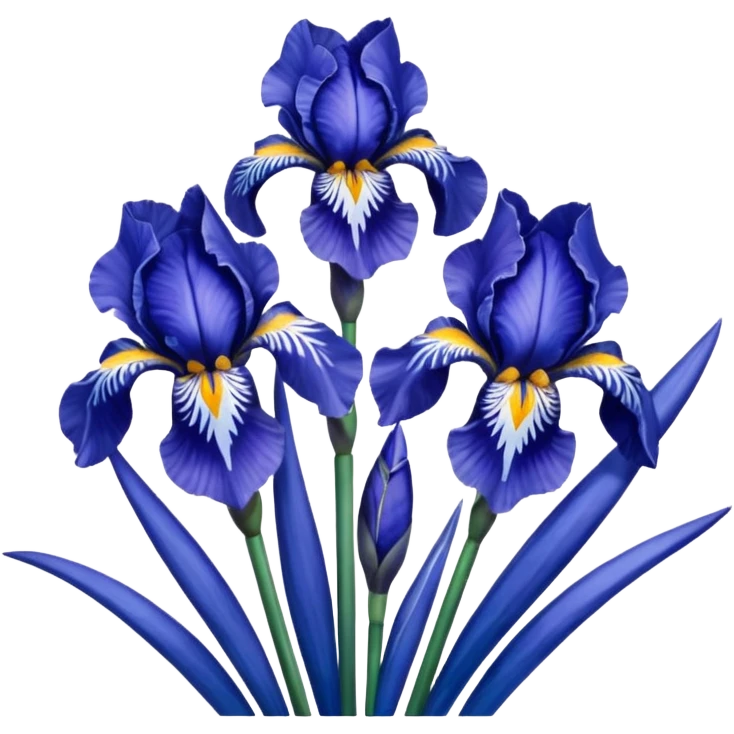 Lirios azules emoji