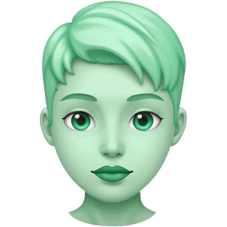 Mint green love  emoji