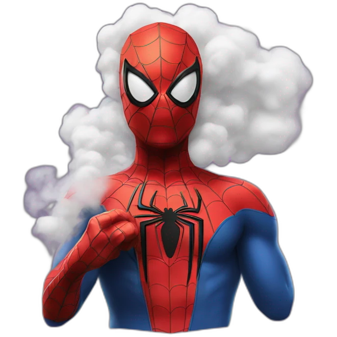 Spiderman fume emoji