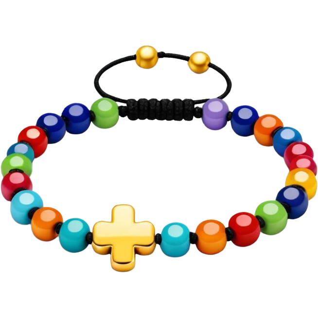 colourful beaded bracelet emoji