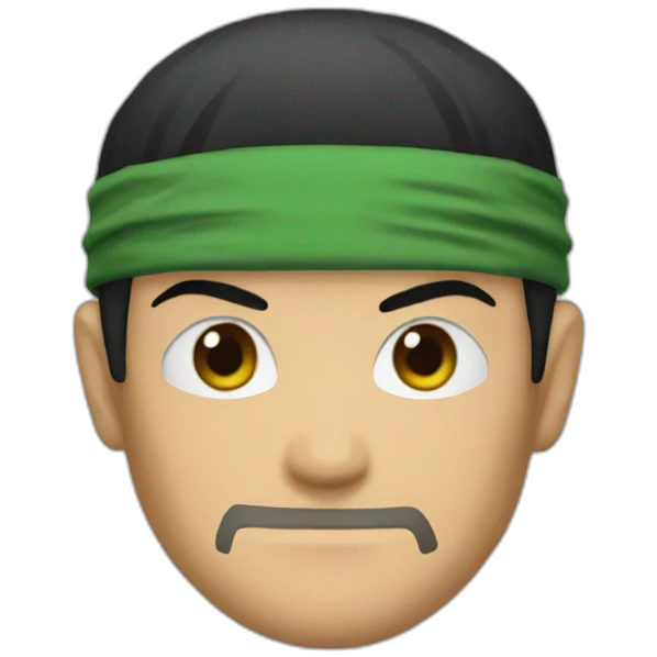 serious zoro emoji