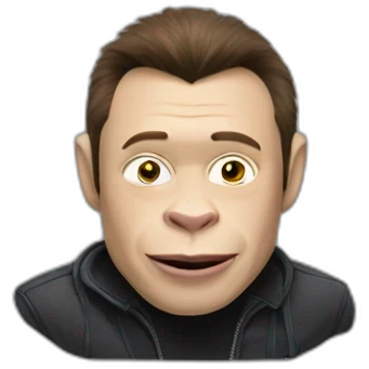 Gorilla with Elon Musk emoji