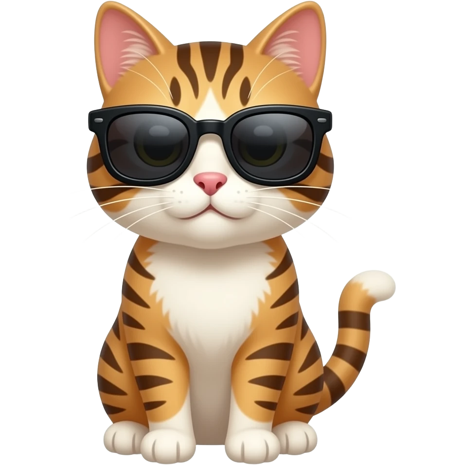 Cat wearing sunglasses emoji