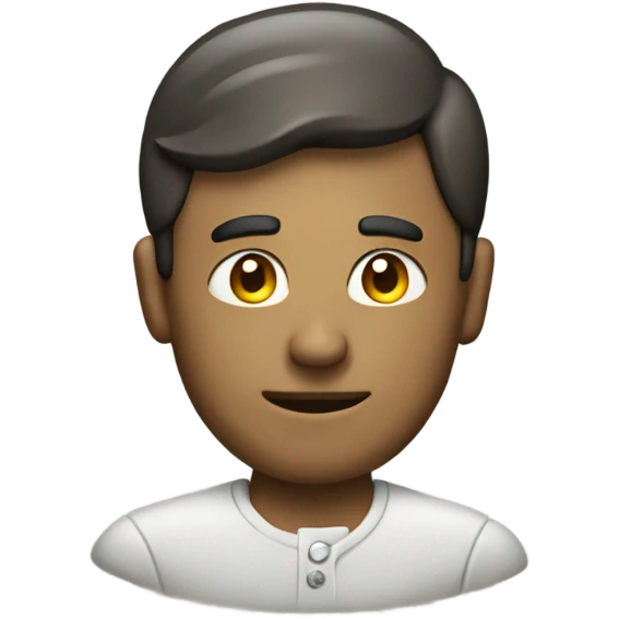 A man with a knob on his head emoji