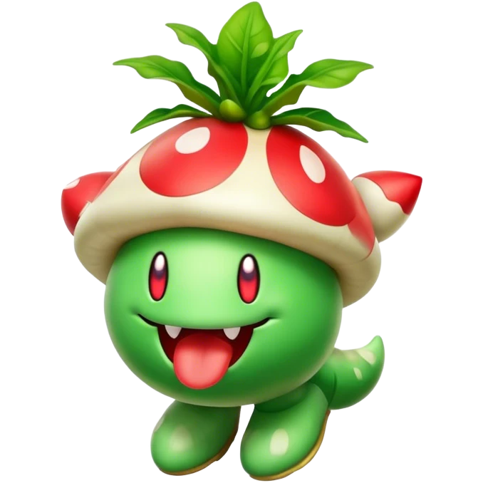 Piranha plant with feet emoji