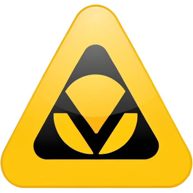 warning sign inside a circle emoji
