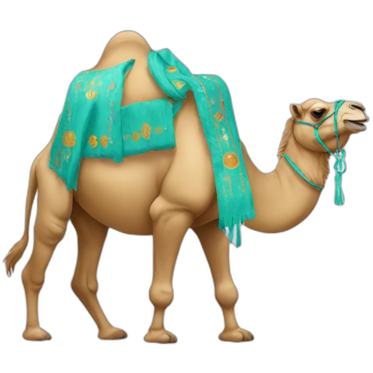 partying camel emoji
