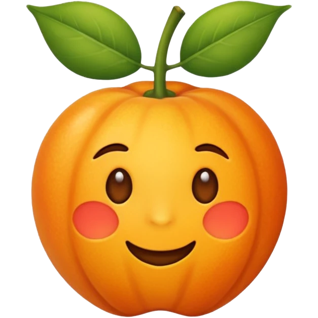 Hace la fruta albaricoque pero hacelo sin cara  emoji