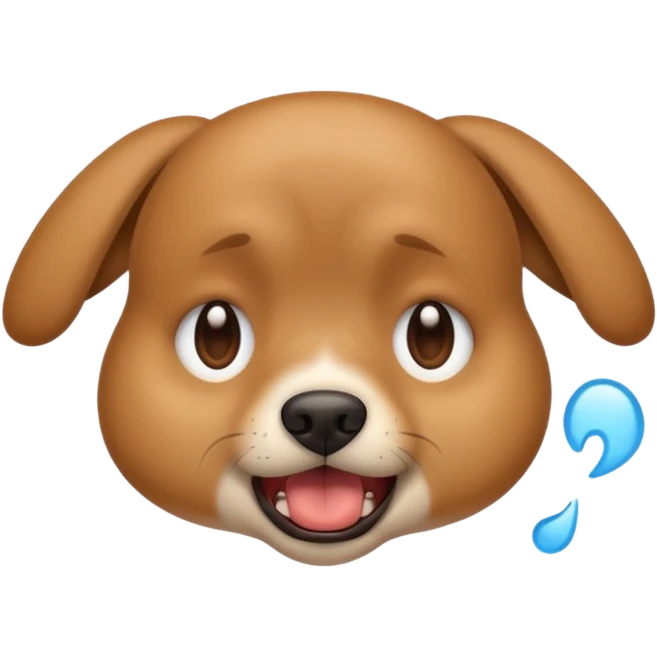 animal crying with shout, full dogy emoji