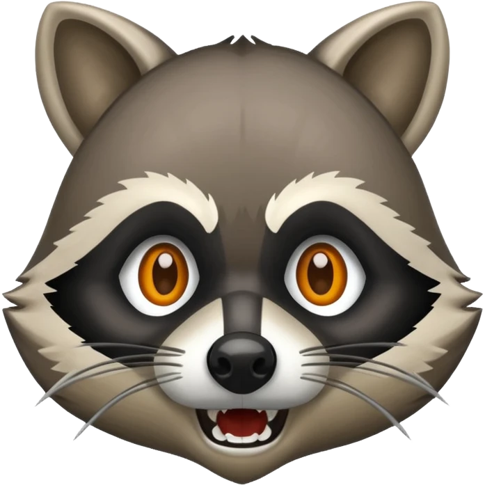 Aggressive Raccoon bandit emoji