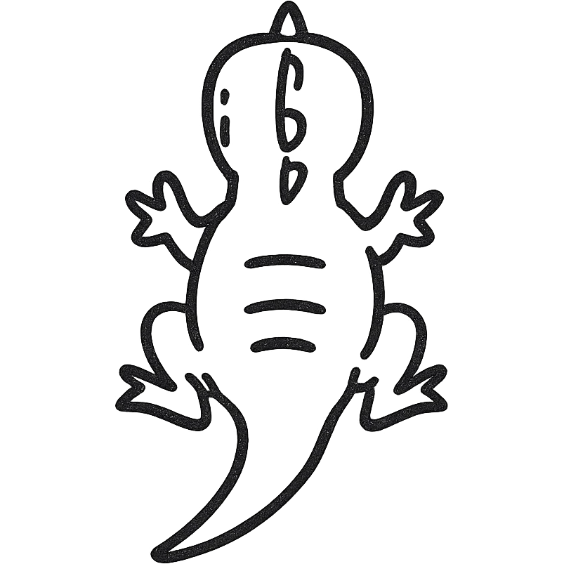 top view of a dinosaur emoji