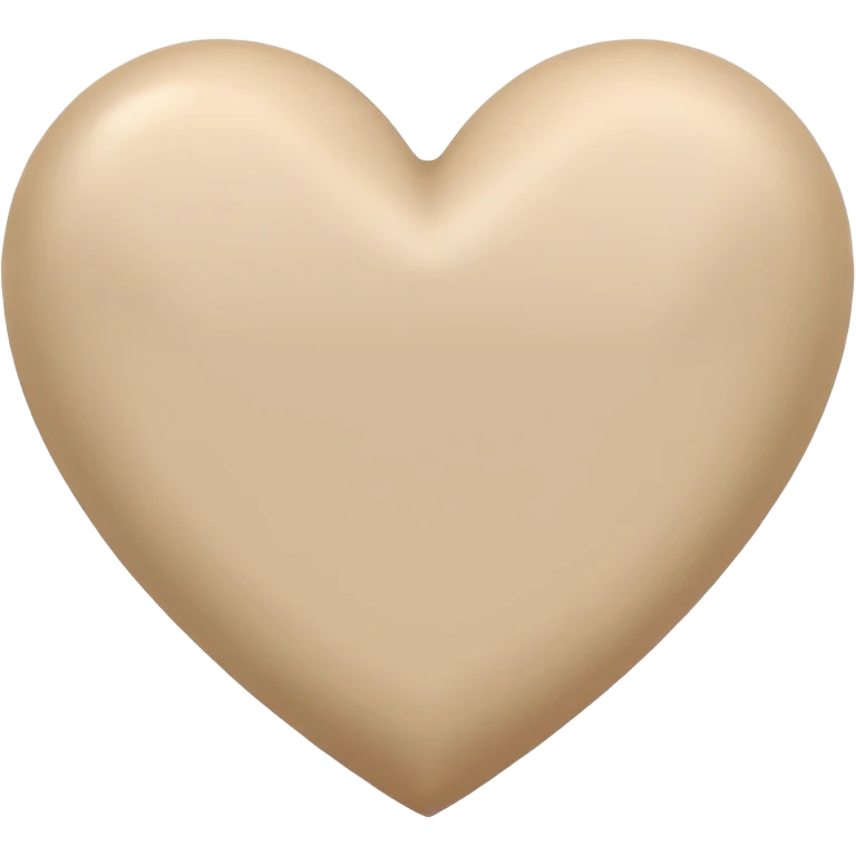 Beige heart  emoji