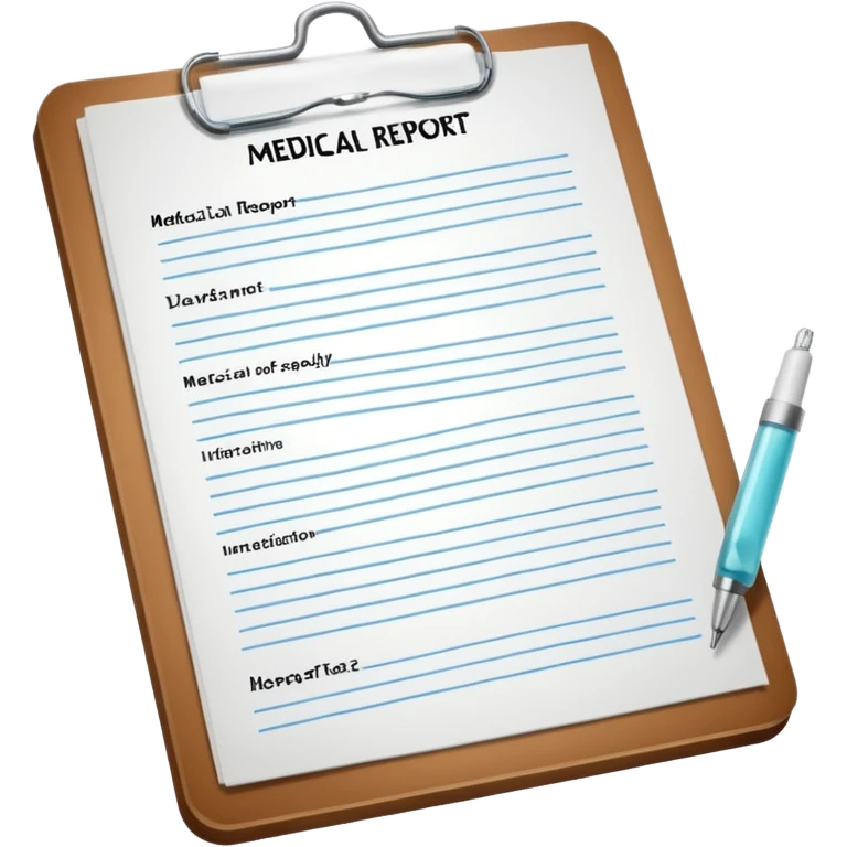 Medical report emoji