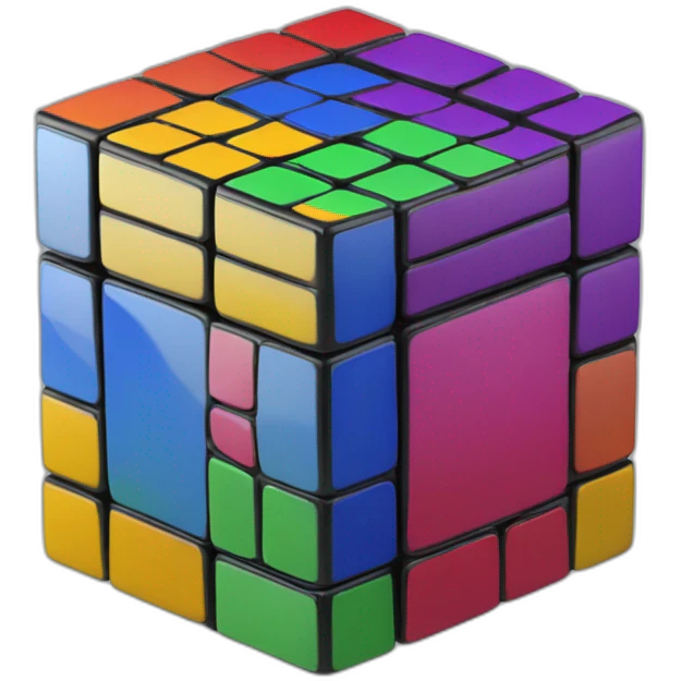 3x3 rubik's cube emoji