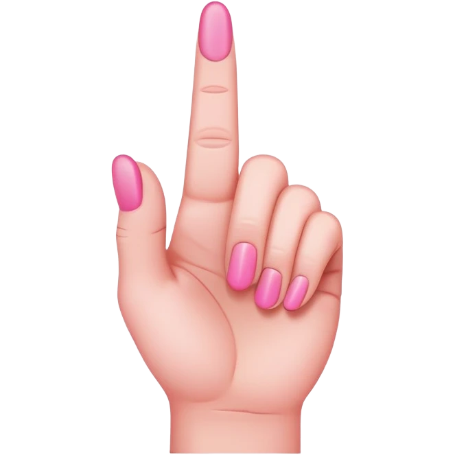 pink middle finger emoji