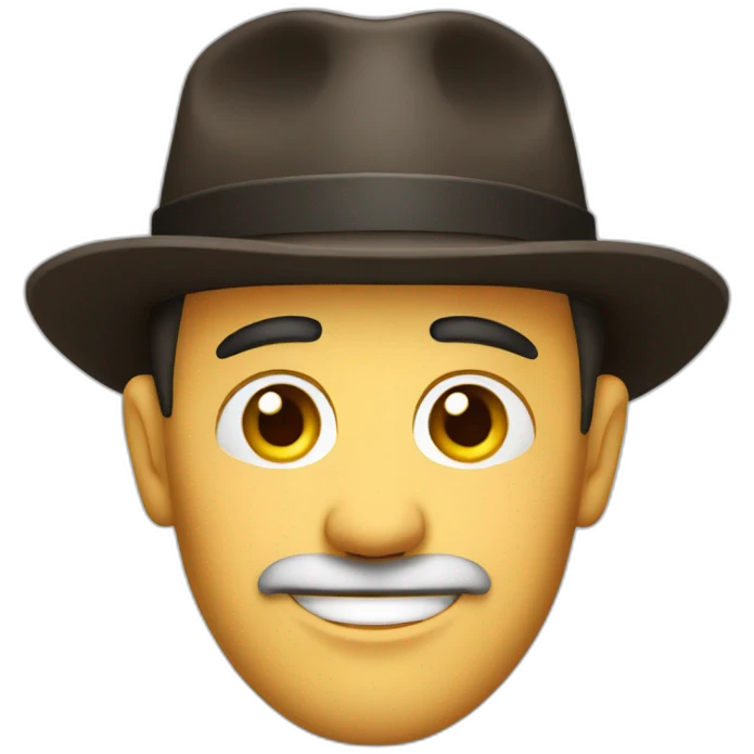 A man with German hat emoji