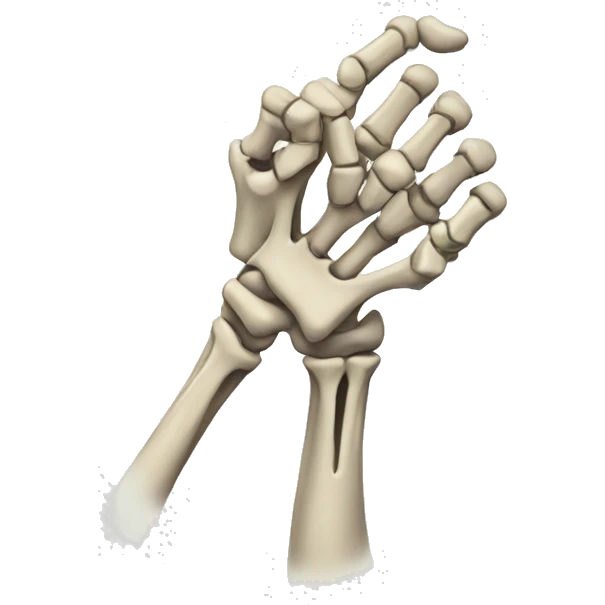 skeleton elbow emoji
