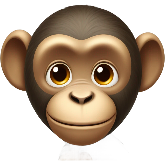 Monkey kissing goodnight emoji