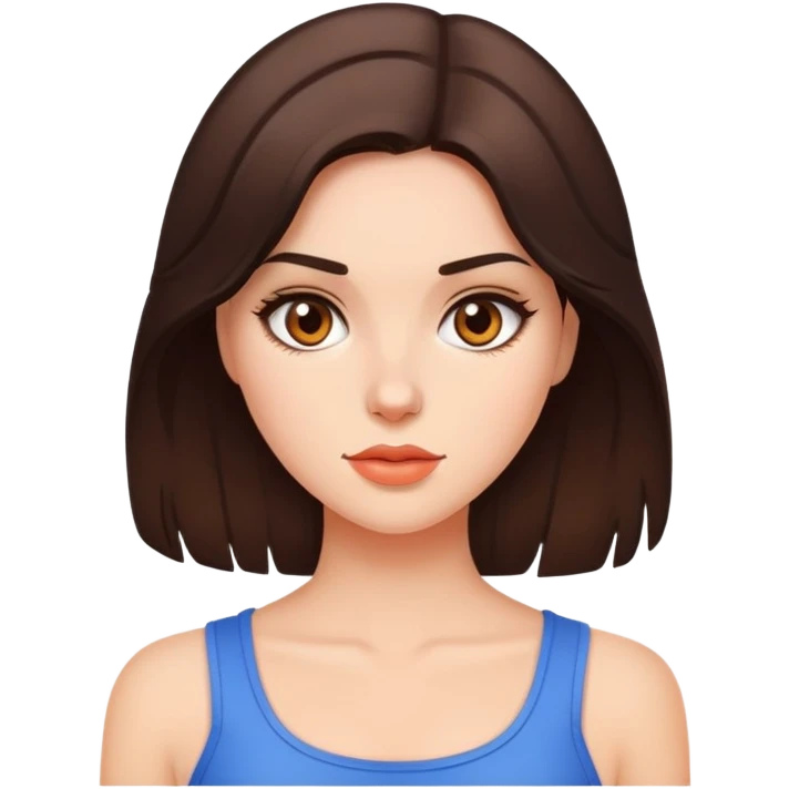 hot brunette girl emoji