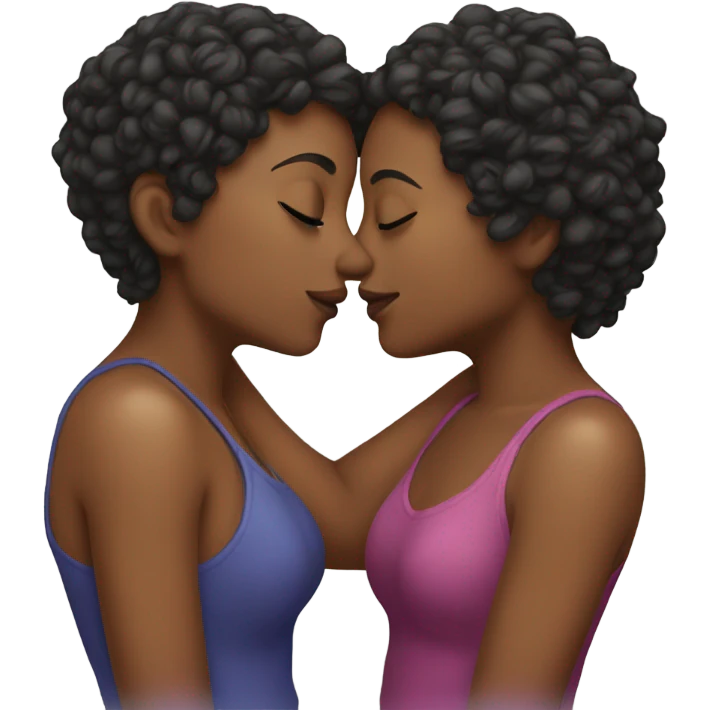 Lesbians kissing  emoji