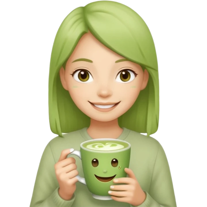 Matcha girl emoji