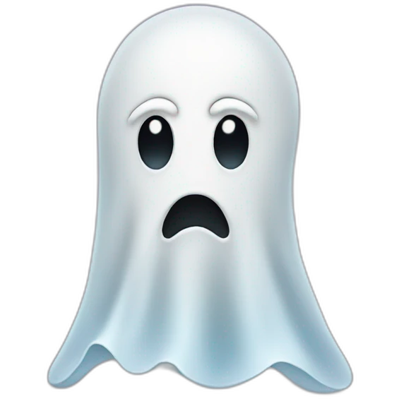 Ghost with a moustache emoji