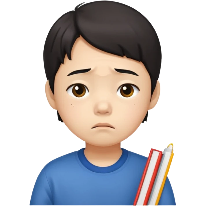 a Korean five-year-old who’s exhausted from studying emoji