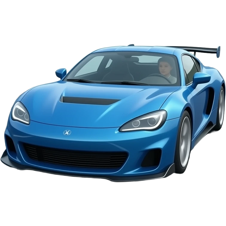 Something blue going fast emoji