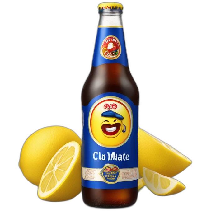 Bottle of club mate emoji