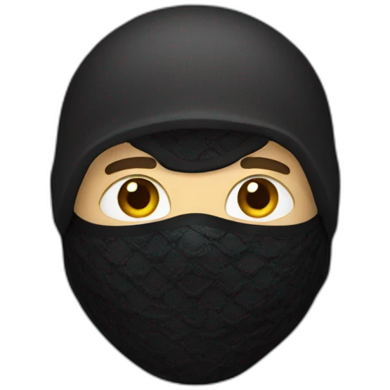 man with balaclava emoji