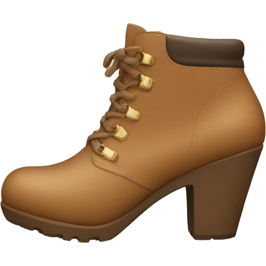 Light brown heel boots emoji