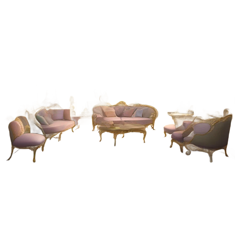 Detailed realistic rococo palace emoji