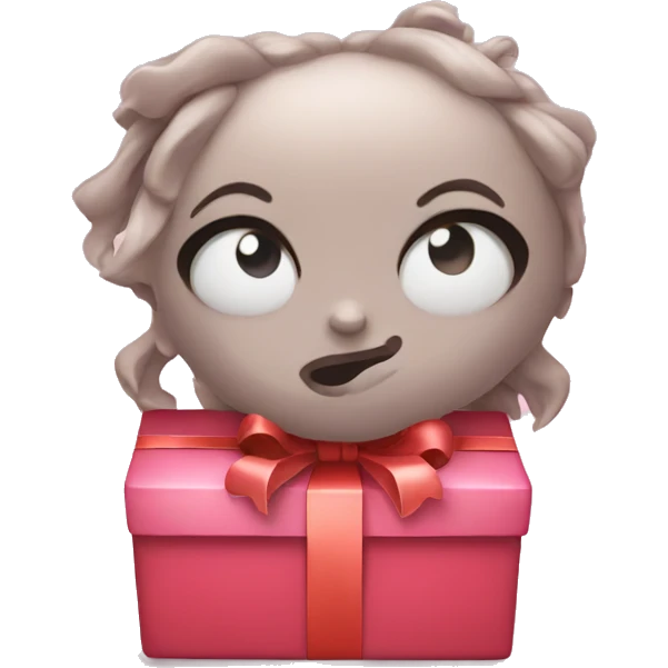 Heart gift emoji