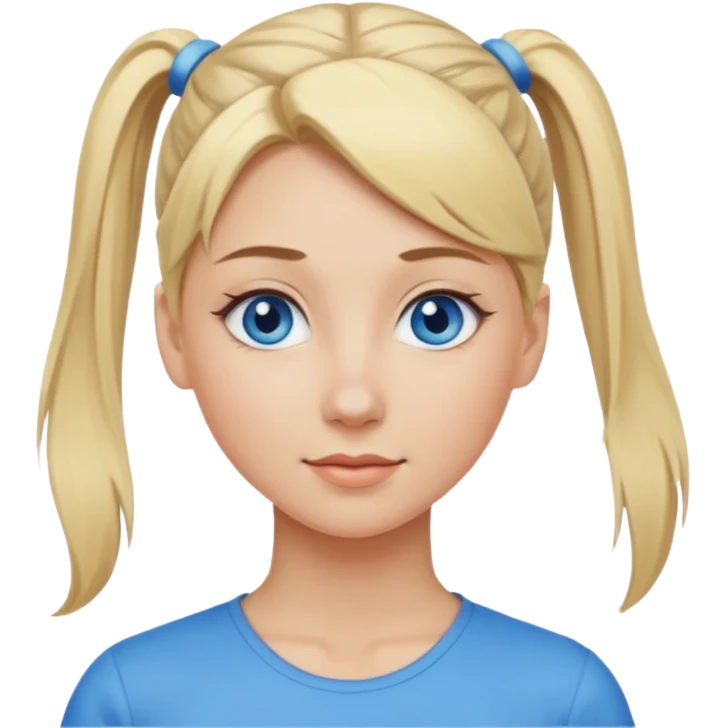 👱🏻‍♀️ i need an image like this with blone hair in a pony tail emoji
