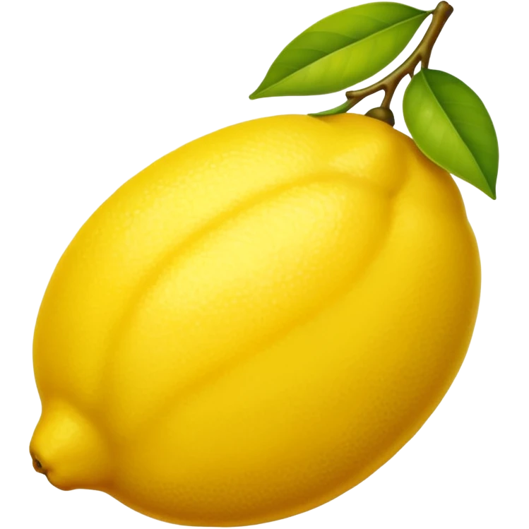 lemon with no face emoji