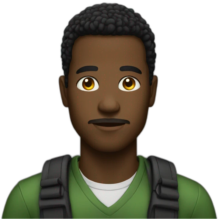 Black M emoji